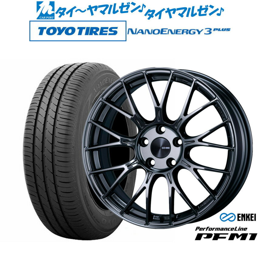[4月30日]割引クーポン配布新品 サマータイヤ ホイール4本セットエンケイ PFM118インチ 7.5Jトーヨータイヤ NANOENERGY ナノエナジー 3プラス 225/40R18