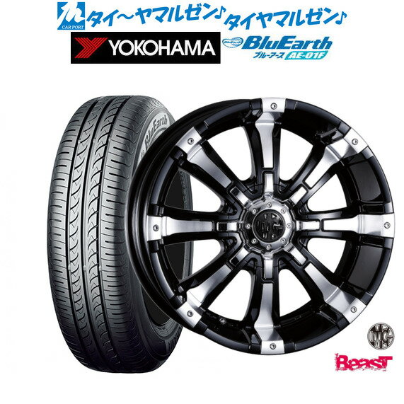 新品 サマータイヤ ホイール4本セットクリムソン MG ビースト16インチ 7.0Jヨコハマ BluEarth ブルーアース (AE-01F)205/55R16