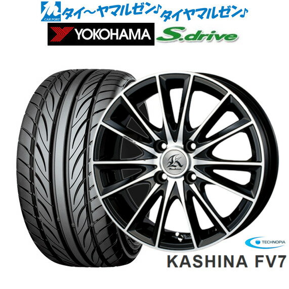 [6/15]割引クーポン配布新品 サマータイヤ ホイール4本セットテクノピア カシーナ FV-716インチ 5.0Jヨコハマ DNA S.drive ドライブ (ES03/ES03N)165/45R16