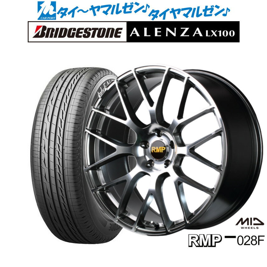 新品 サマータイヤ ホイール4本セットMID RMP 028F18インチ 8.0Jブリヂストン ALENZA アレンザ LX100225/60R18