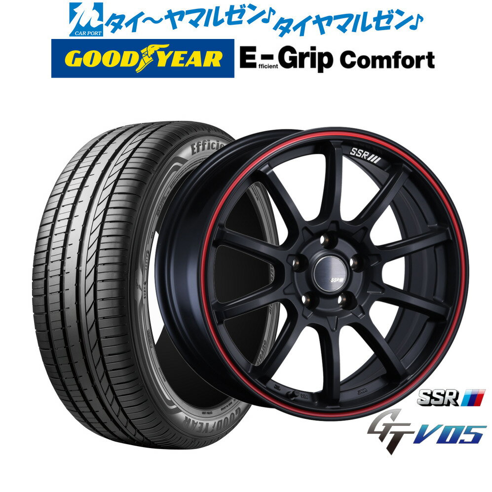 ssr　タイヤホイールセット　18インチ SSR ホイール4本セット GTV03 (FBK) 18インチ 7.5J PCD：114.3