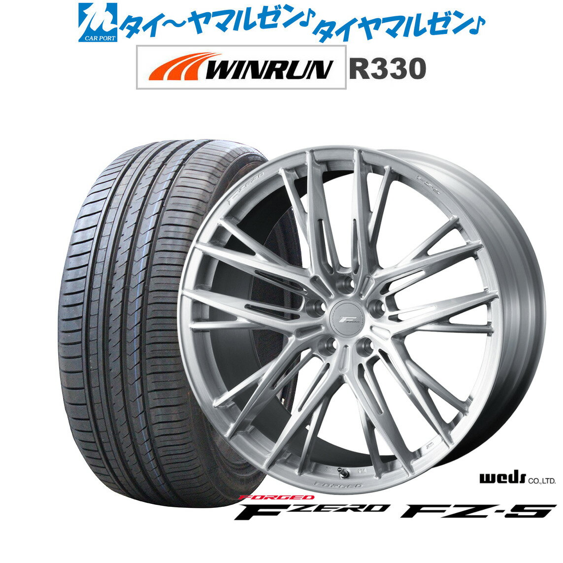 [SS期間限定]割引クーポン配布新品 サマータイヤ ホイール4本セットウェッズ F-ZERO FZ-518インチ 8.0JWINRUN ウインラン R330215/40R18