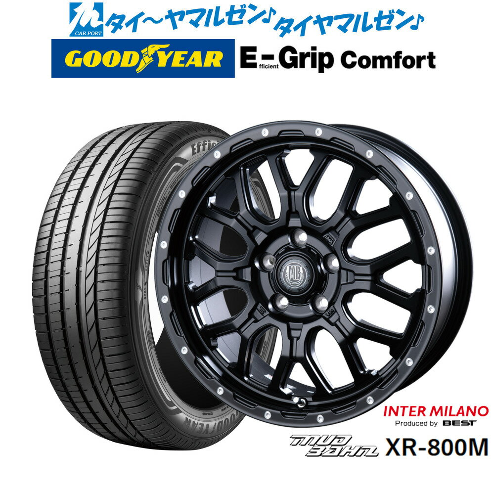 新品 サマータイヤ ホイール4本セットインターミラノ マッドバーン XR-800M17インチ 7.0Jグッドイヤー エフィシエント グリップ コンフォート215/40R17