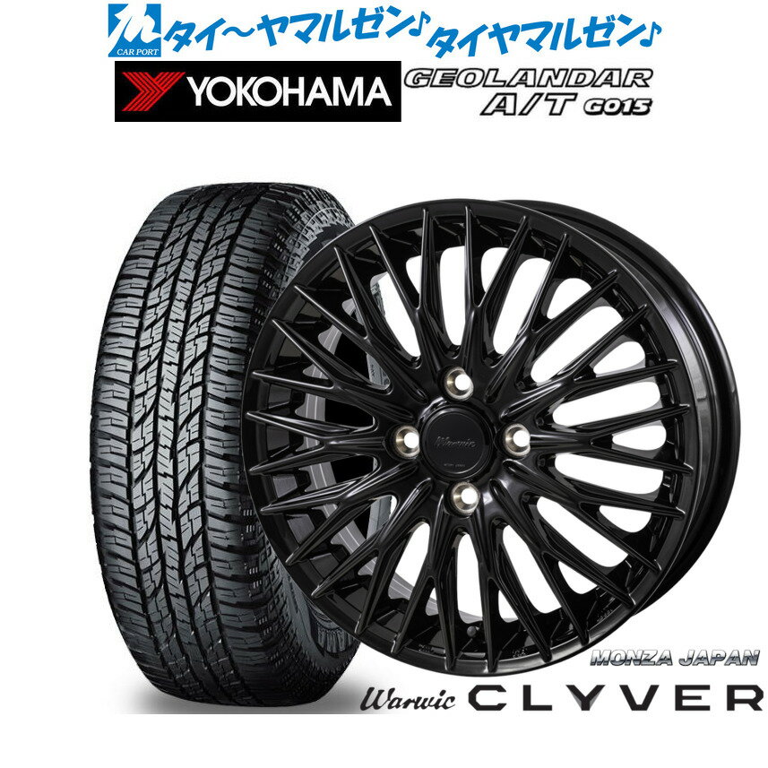 [6/18]最大100%ポイントバック！要エントリー新品 オフロードタイヤ ホイール4本セットモンツァ ワーウィック クライヴァー15インチ 4.5Jヨコハマ GEOLANDAR ジオランダー AT(G015)165/55R15