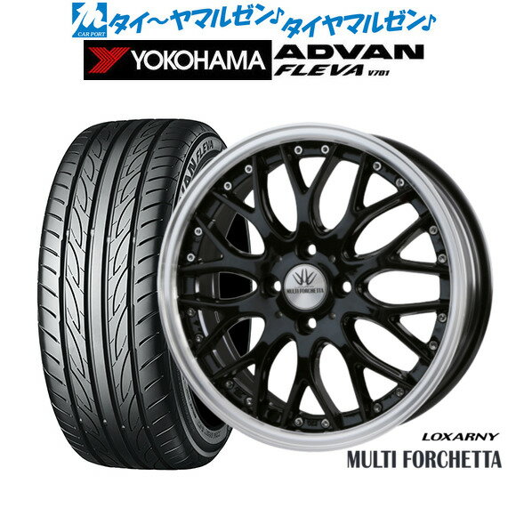[SS期間限定]割引クーポン配布新品 サマータイヤ ホイール4本セットBADX ロクサーニ マルチフォルケッタ15インチ 5.0Jヨコハマ ADVAN アドバン フレバ V701165/55R15