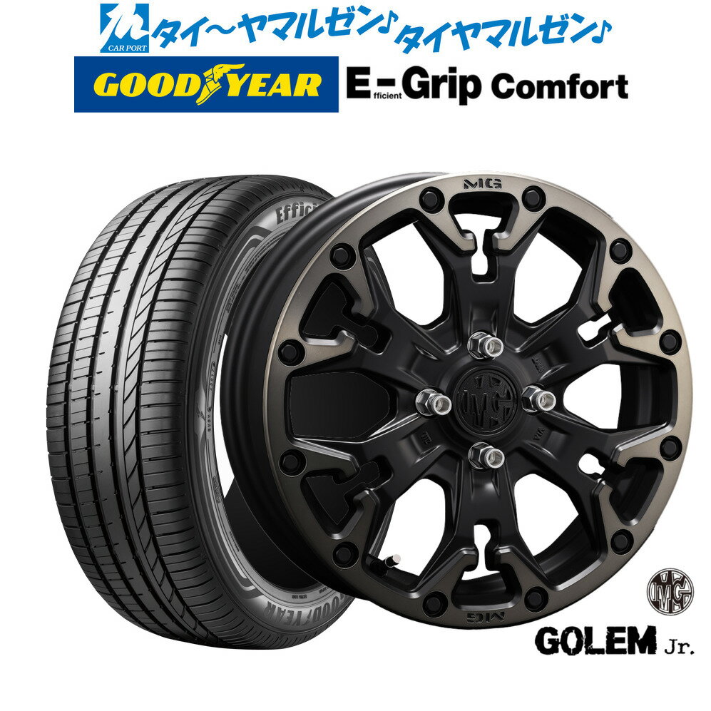 [SS期間限定]割引クーポン配布新品 サマータイヤ ホイール4本セットクリムソン MG ゴーレム Jr.16インチ 6.0Jグッドイヤー エフィシエント グリップ コンフォート205/55R16