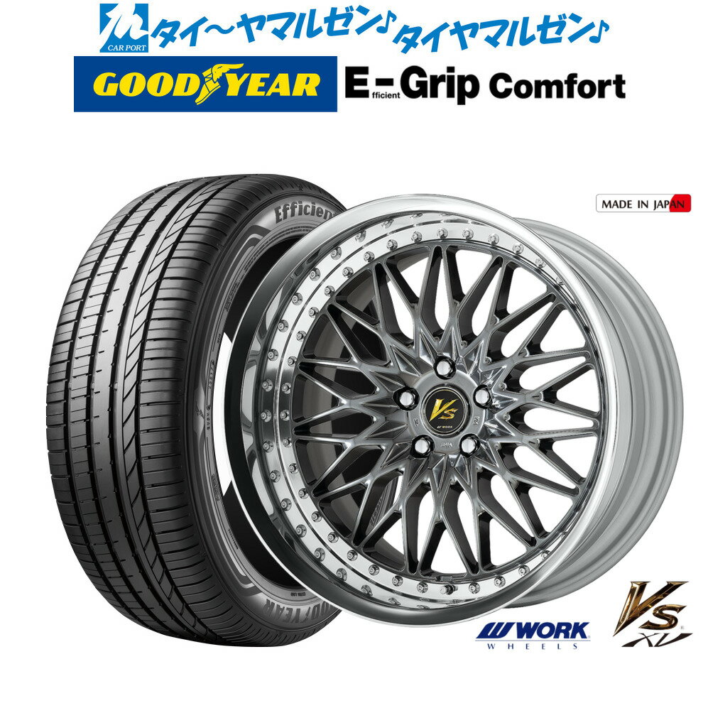 新品 サマータイヤ ホイール4本セットワーク VS XV20インチ 8.5Jグッドイヤー エフィシエント グリップ コンフォート245/35R20