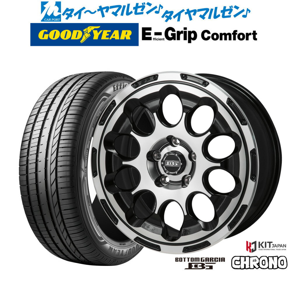 [6/22〜26]割引クーポン配布新品 サマータイヤ ホイール4本セットコーセイ ボトムガルシア クロノ17インチ 7.0Jグッドイヤー エフィシエント グリップ コンフォート195/45R17