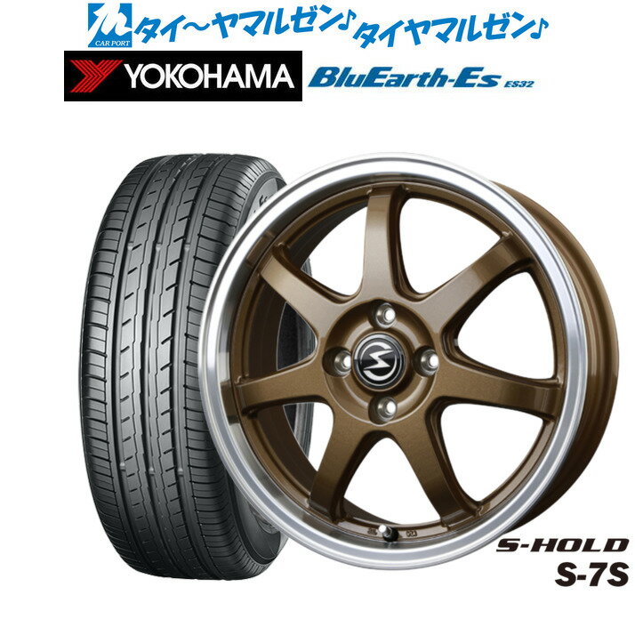 新品 サマータイヤ ホイール4本セットBADX エスホールド S-7S15インチ 4.5Jヨコハマ BluEarth-ES ブルーアースイーエス ES32165/60R15