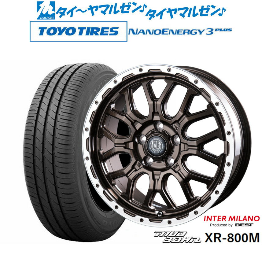 [6/22〜26]割引クーポン配布新品 サマータイヤ ホイール4本セットインターミラノ マッドバーン XR-800M17インチ 7.0Jトーヨータイヤ NANOENERGY ナノエナジー 3プラス 205/50R17