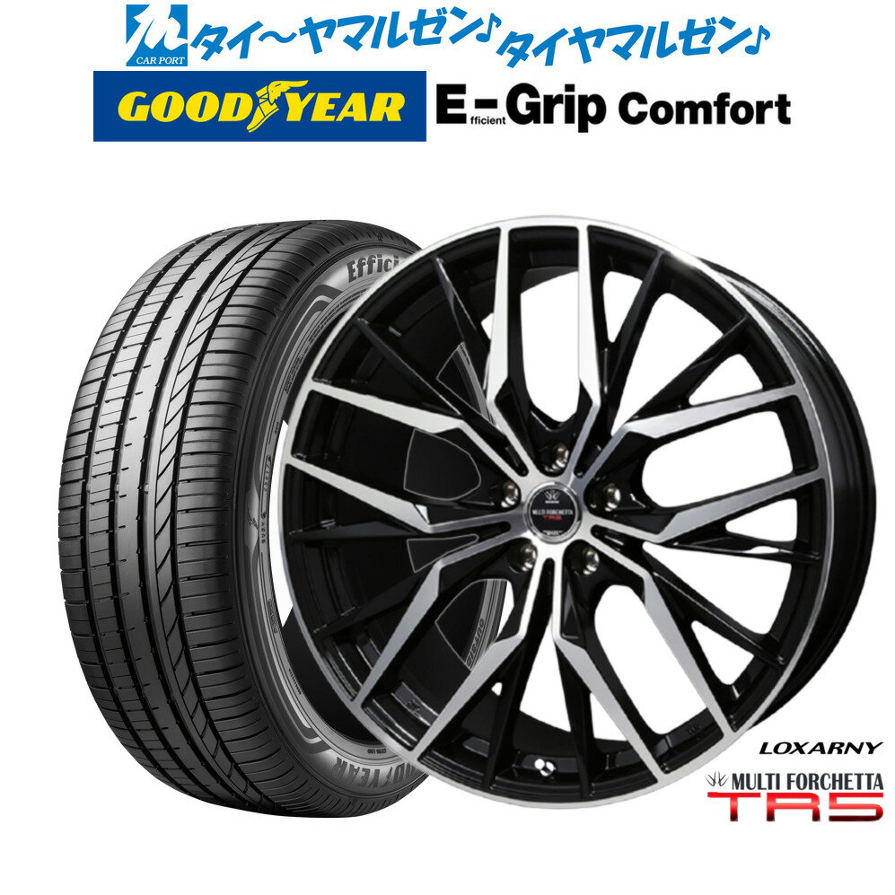 [6月20日]割引クーポン配布新品 サマータイヤ ホイール4本セットBADX ロクサーニ マルチフォルケッタ TR519インチ 7.5Jグッドイヤー エフィシエント グリップ コンフォート215/35R19