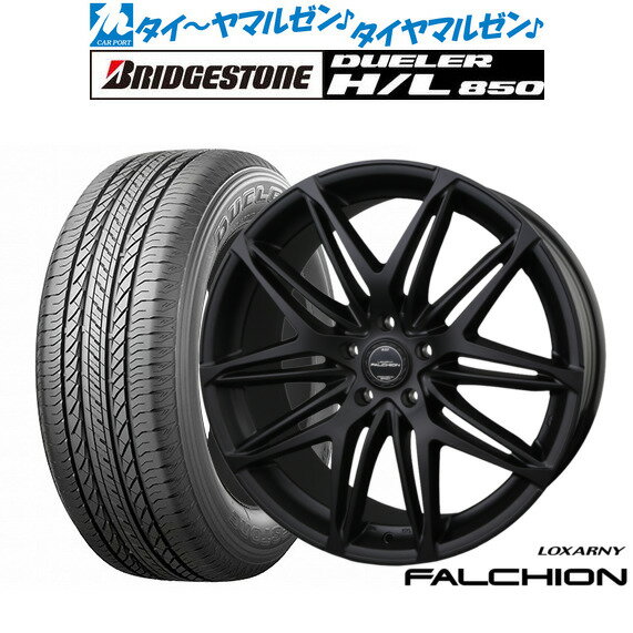 [SS期間]割引クーポン配布新品 サマータイヤ ホイール4本セットBADX ロクサーニ ファルシオン Black Edition19インチ 8.0Jブリヂストン DUELER デューラー H/L 850225/55R19