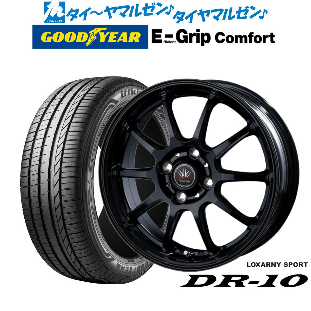 新品 サマータイヤ ホイール4本セットBADX ロクサーニスポーツ DR-1014インチ 4.5Jグッドイヤー エフィシエント グリップ コンフォート155/55R14