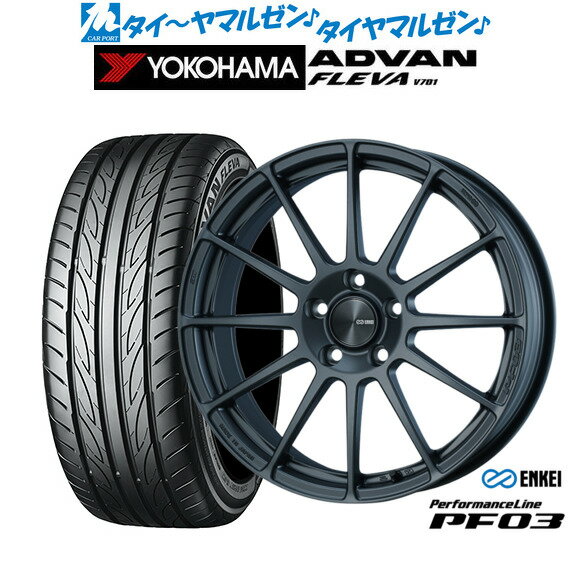 [6/22〜26]割引クーポン配布新品 サマータイヤ ホイール4本セットエンケイ PF03 17インチ 7.0Jヨコハマ ADVAN アドバン フレバ V701205/45R17