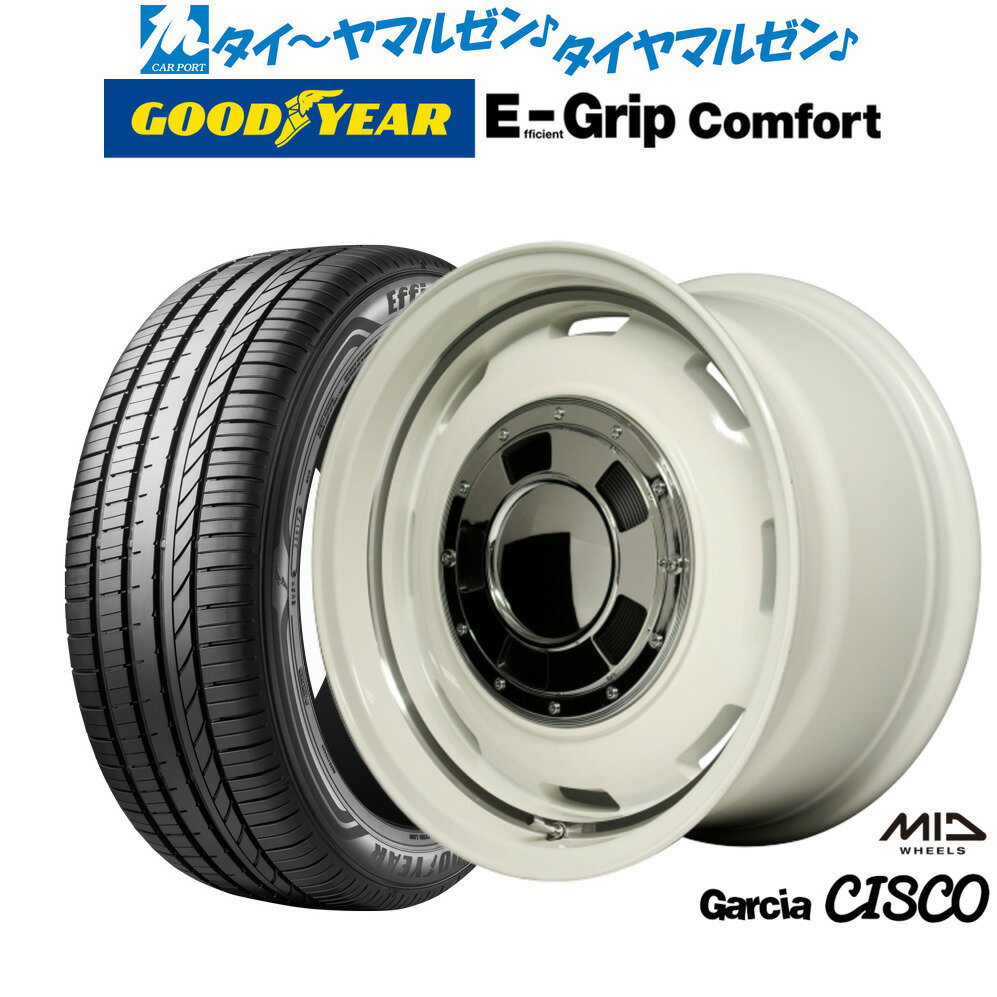 [SS期間限定]割引クーポン配布新品 サマータイヤ ホイール4本セットMID ガルシア シスコ14インチ 4.5Jグッドイヤー エフィシエント グリップ コンフォート165/55R14