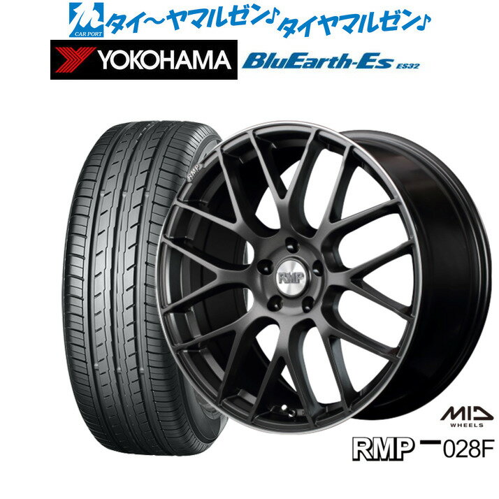 新品 サマータイヤ ホイール4本セットMID RMP 028F18インチ 8.0Jヨコハマ BluEarth-ES ブルーアースイーエス ES32225/40R18