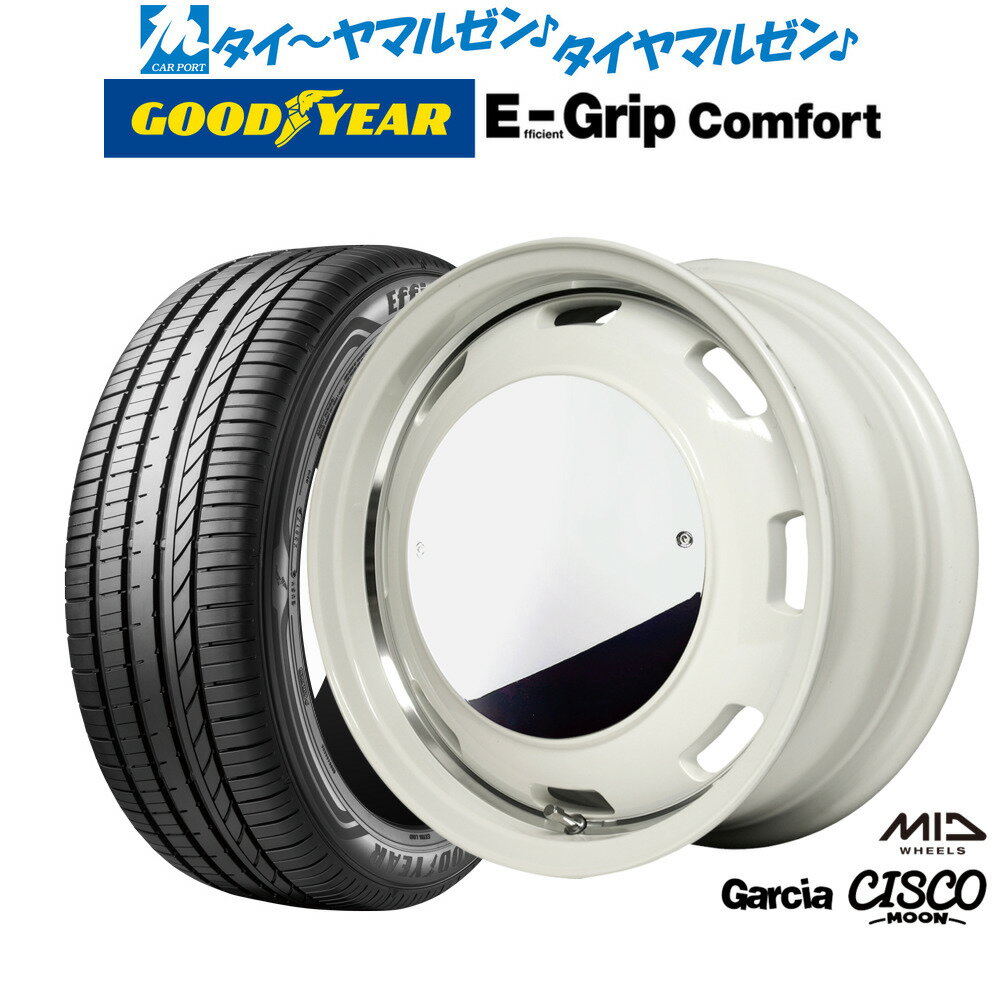 新品 サマータイヤ ホイール4本セットMID ガルシア シスコ MOON14インチ 4.5Jグッドイヤー エフィシエント グリップ コンフォート155/55R14