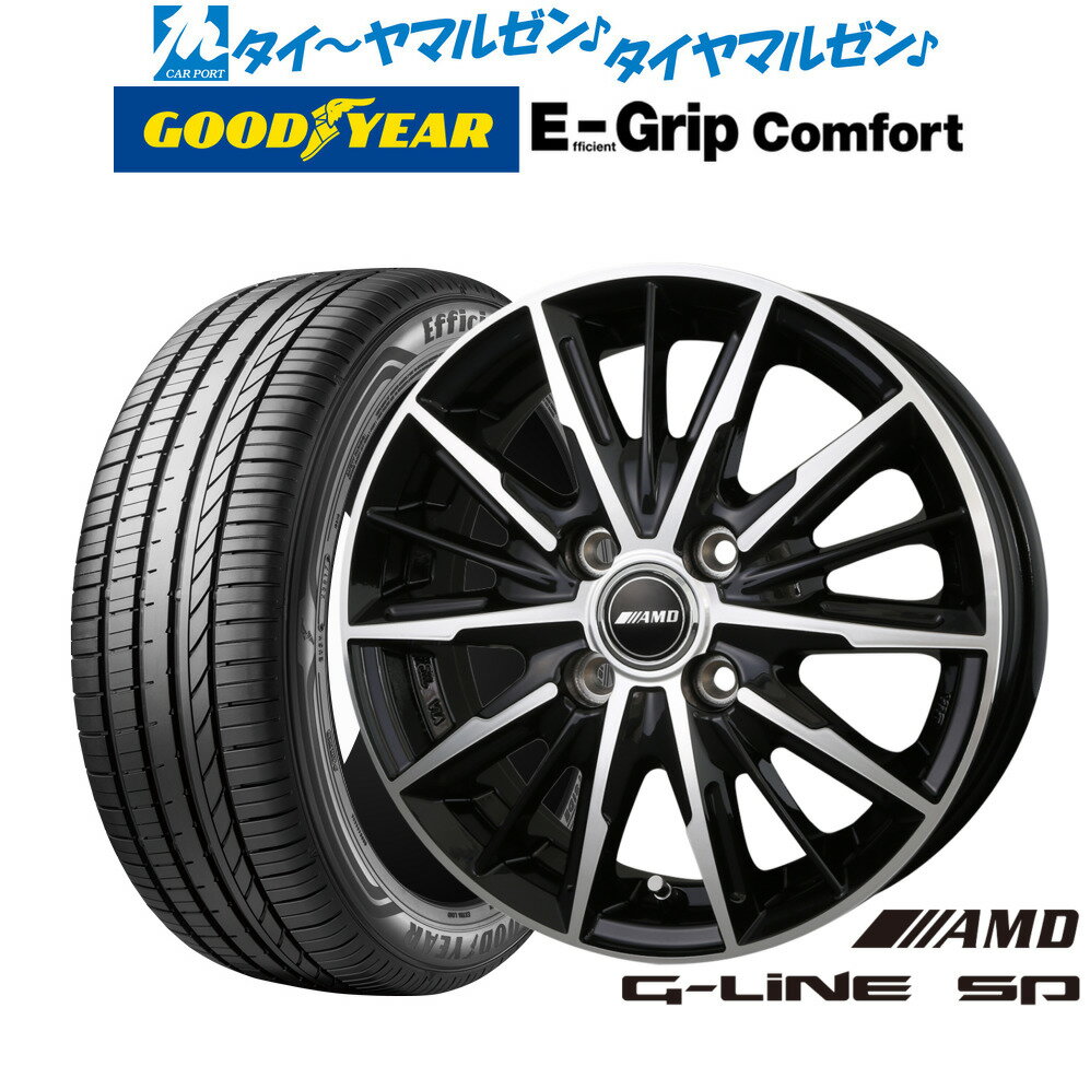 [6/22〜26]割引クーポン配布新品 サマータイヤ ホイール4本セットBADX AMD G-Line SP16インチ 6.0Jグッドイヤー エフィシエント グリップ コンフォート195/45R16