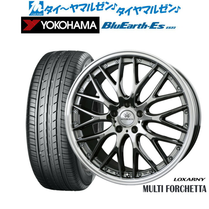 新品 サマータイヤ ホイール4本セットBADX ロクサーニ マルチフォルケッタ18インチ 7.0Jヨコハマ BluEarth-ES ブルーアースイーエス ES32215/40R18