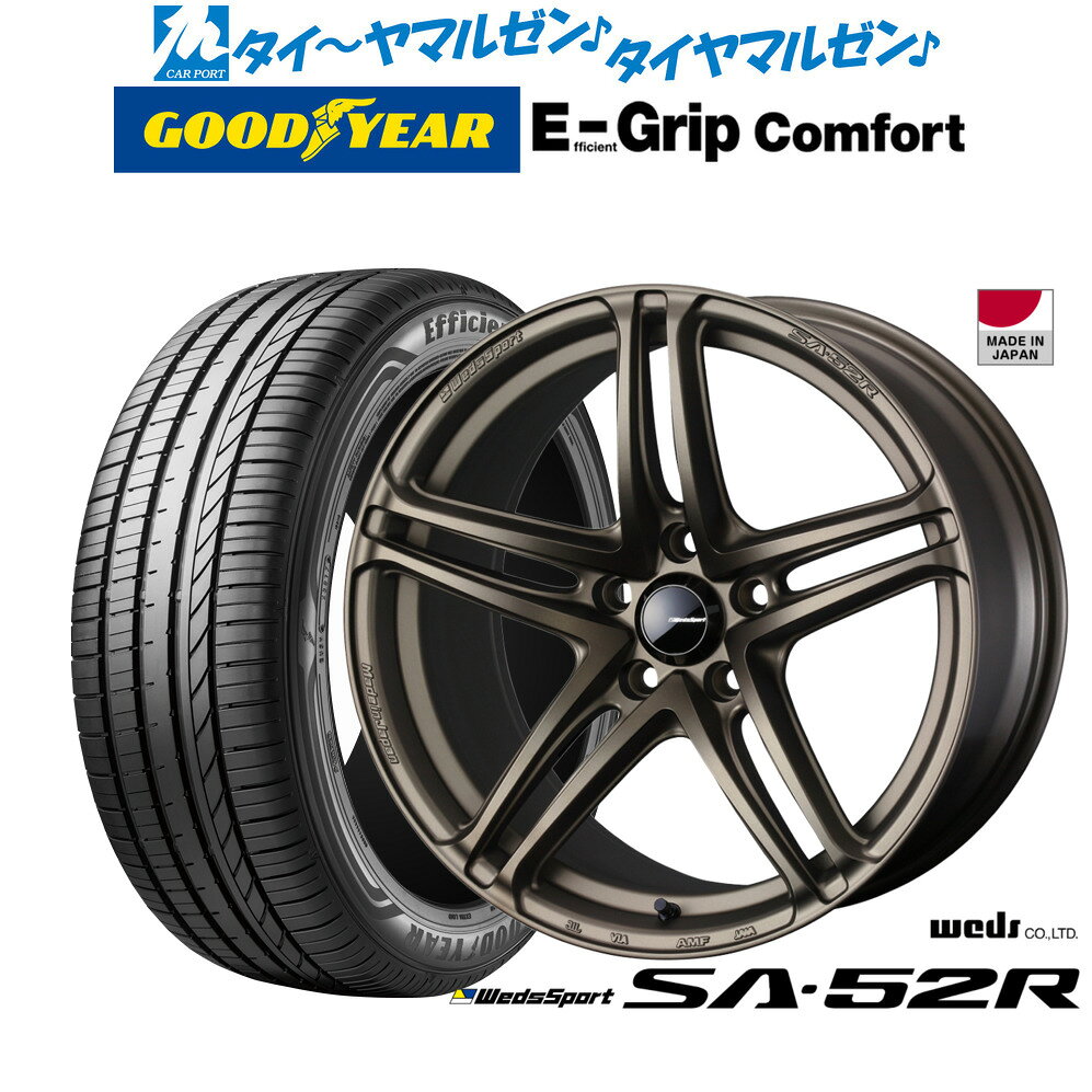 [5と0のつく日]割引クーポン配布新品 サマータイヤ ホイール4本セットウェッズ ウェッズスポーツ SA-52R17インチ 7.0Jグッドイヤー エフィシエント グリップ コンフォート215/40R17