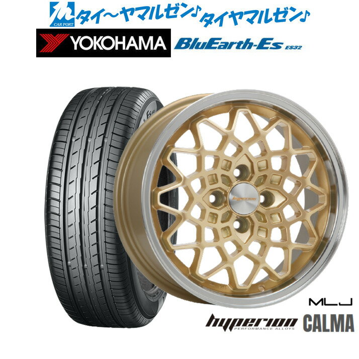 [6/15]割引クーポン配布新品 サマータイヤ ホイール4本セットMLJ ハイペリオン カルマ14インチ 5.0Jヨコハマ BluEarth-ES ブルーアースイーエス ES32155/55R14