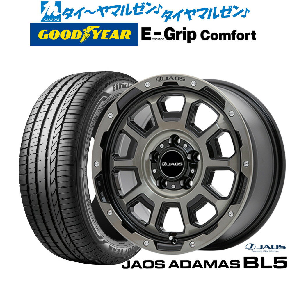 [SS期間限定]割引クーポン配布新品 サマータイヤ ホイール4本セットJAOS ジャオス アダマス BL518インチ 7.5Jグッドイヤー エフィシエント グリップ コンフォート215/40R18