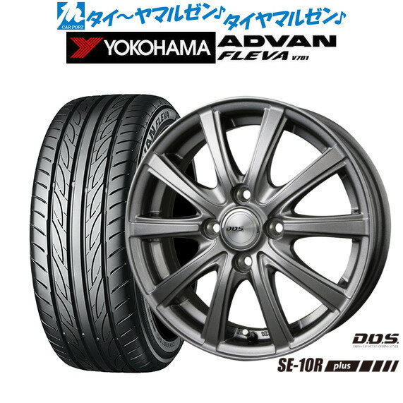 [BF期間]割引クーポン配布新品 サマータイヤ ホイール4本セットBADX D,O,S(DOS) SE-10R plus16インチ 6.0Jヨコハマ ADVAN アドバン フレバ V701205/45R16