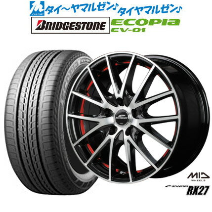 新品 サマータイヤ ホイール4本セットMID シュナイダー RX2716インチ 6.5Jブリヂストン ECOPIA エコピア EV-01205/55R16