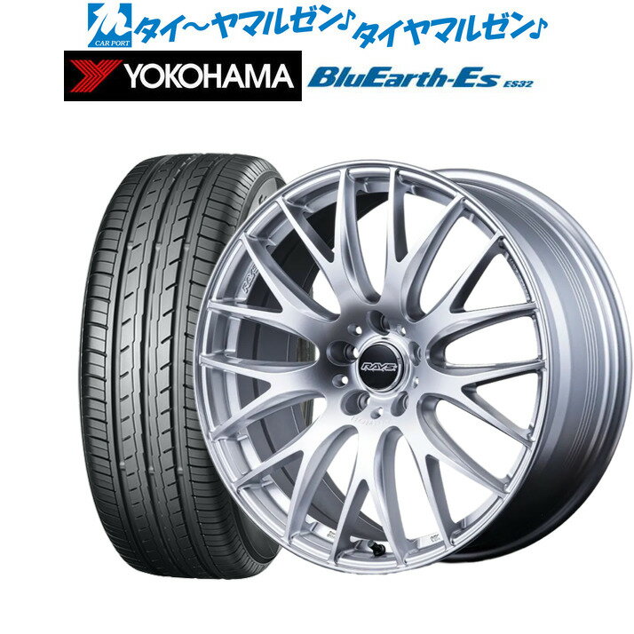 新品 サマータイヤ ホイール4本セットレイズ HOMURA ホムラ 2×9 Plus18インチ 7.5Jヨコハマ BluEarth-ES ブルーアースイーエス ES32215/45R18
