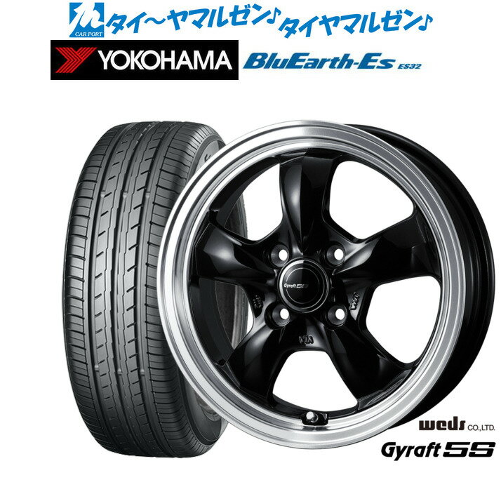[6/22〜26]割引クーポン配布新品 サマータイヤ ホイール4本セットウェッズ グラフト 5S12インチ 4.0Jヨコハマ BluEarth-ES ブルーアースイーエス ES32135/80R12