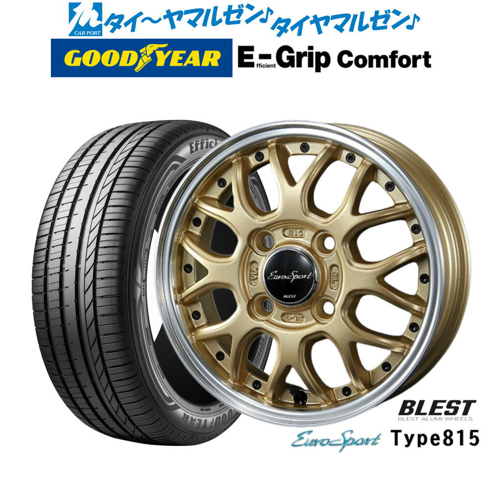 [6/22〜26]割引クーポン配布新品 サマータイヤ ホイール4本セットニューレイトン ユーロスポーツ タイプ 81514インチ 4.5Jグッドイヤー エフィシエント グリップ コンフォート155/65R14
