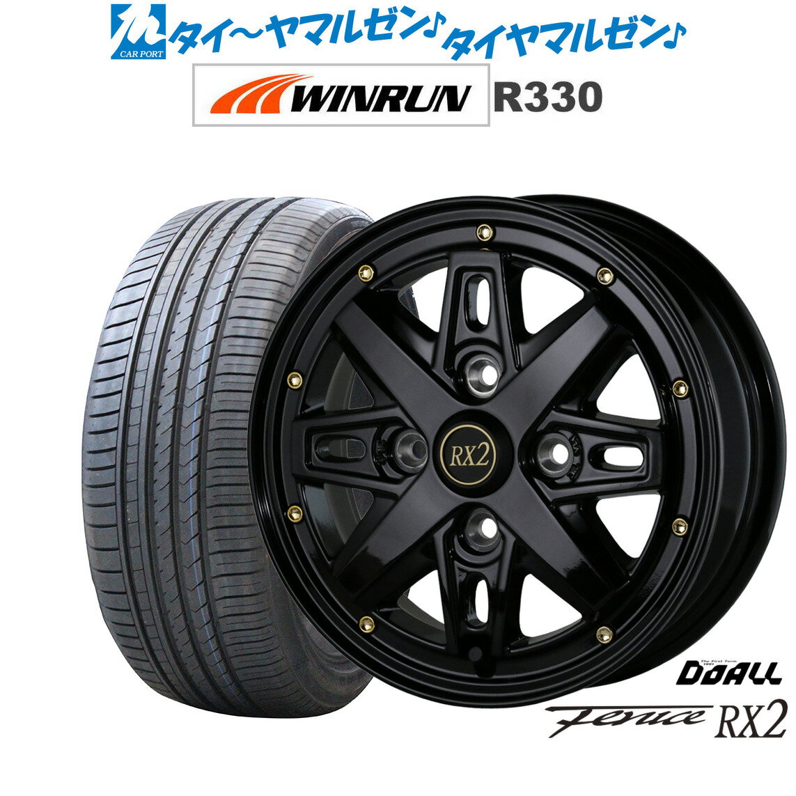 [6/15]割引クーポン配布新品 サマータイヤ ホイール4本セットドゥオール アルジェノン フェニーチェ RX215インチ 5.0JWINRUN ウインラン R330165/50R15