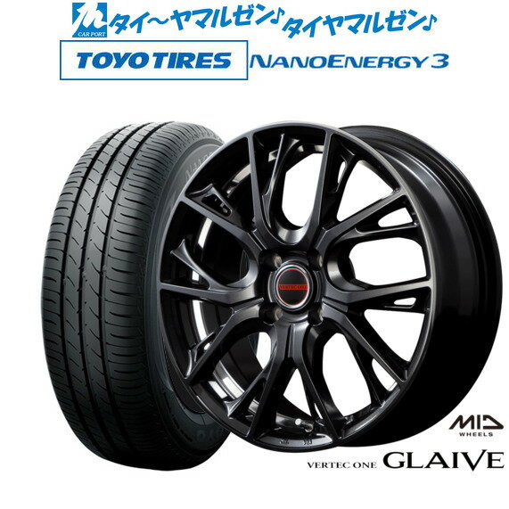 [6/15]割引クーポン配布新品 サマータイヤ ホイール4本セットMID ヴァーテック ワン グレイブ15インチ 4.5Jトーヨータイヤ NANOENERGY ナノエナジー 3 165/50R15