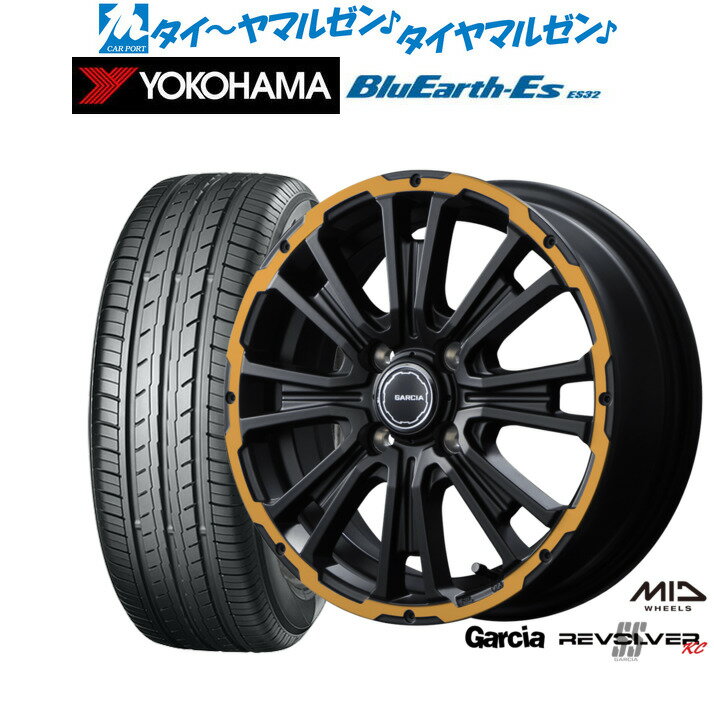 [6/18]最大100%ポイントバック！要エントリー新品 サマータイヤ ホイール4本セットMID ガルシア SSリボルバー KC12インチ 4.0Jヨコハマ BluEarth-ES ブルーアースイーエス ES32145/80R12