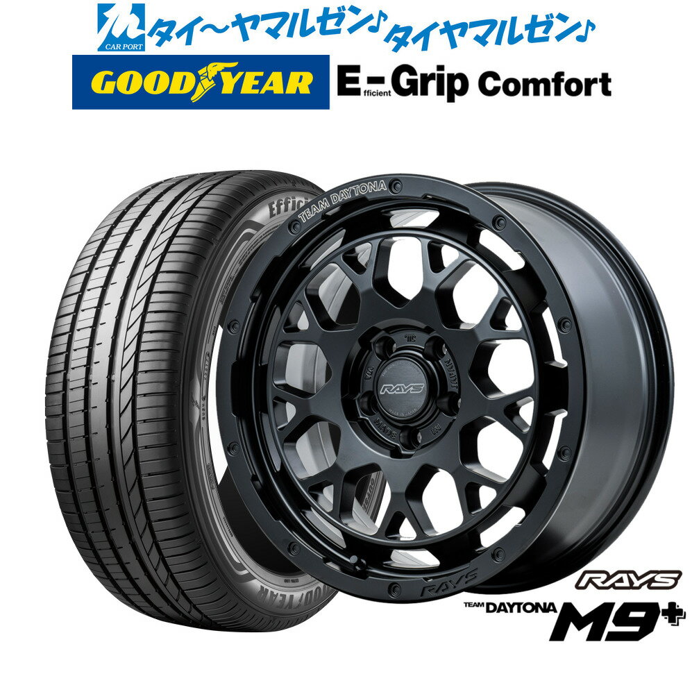 [SS期間限定]割引クーポン配布新品 サマータイヤ ホイール4本セットレイズ チームデイトナ M9+18インチ 7.5Jグッドイヤー エフィシエント グリップ コンフォート225/40R18