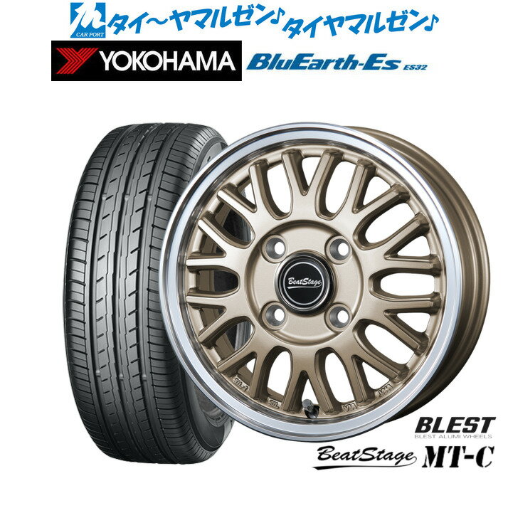 新品 サマータイヤ ホイール4本セットニューレイトン ビートステージ MT-C14インチ 4.5Jヨコハマ BluEarth-ES ブルーアースイーエス ES32165/55R14