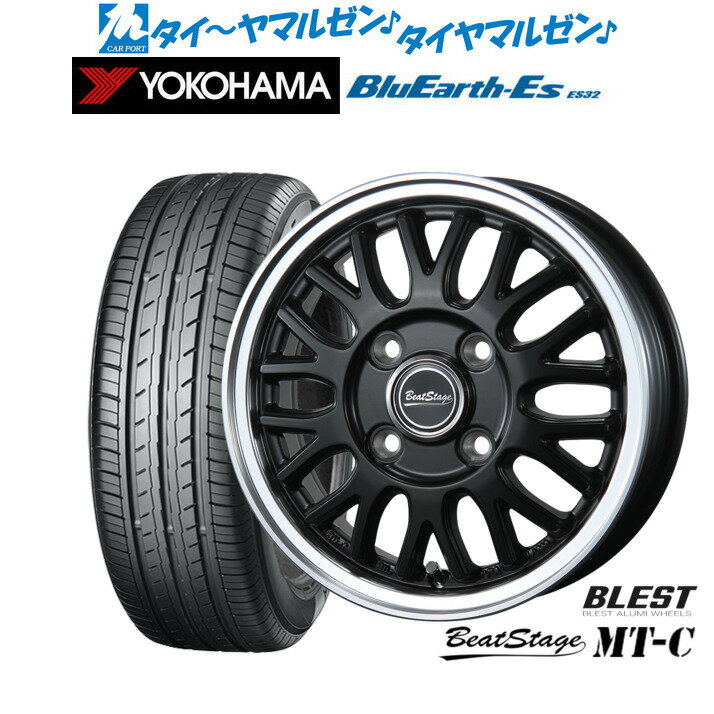 [6/15]割引クーポン配布新品 サマータイヤ ホイール4本セットニューレイトン ビートステージ MT-C12インチ 4.0Jヨコハマ BluEarth-ES ブルーアースイーエス ES32145/80R12