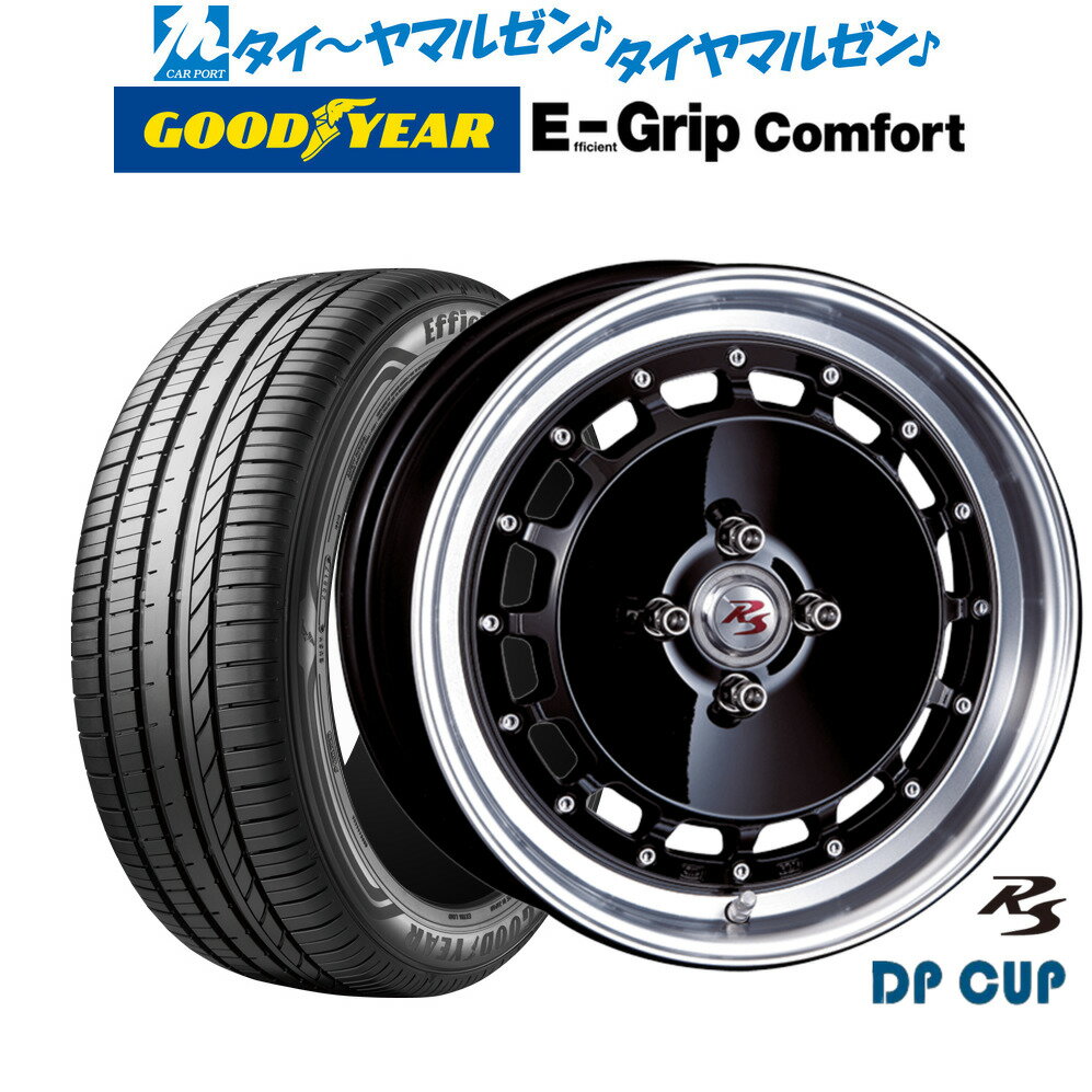 [6/22〜26]割引クーポン配布新品 サマータイヤ ホイール4本セットクリムソン RS DP CUP モノブロック16インチ 6.5Jグッドイヤー エフィシエント グリップ コンフォート195/45R16