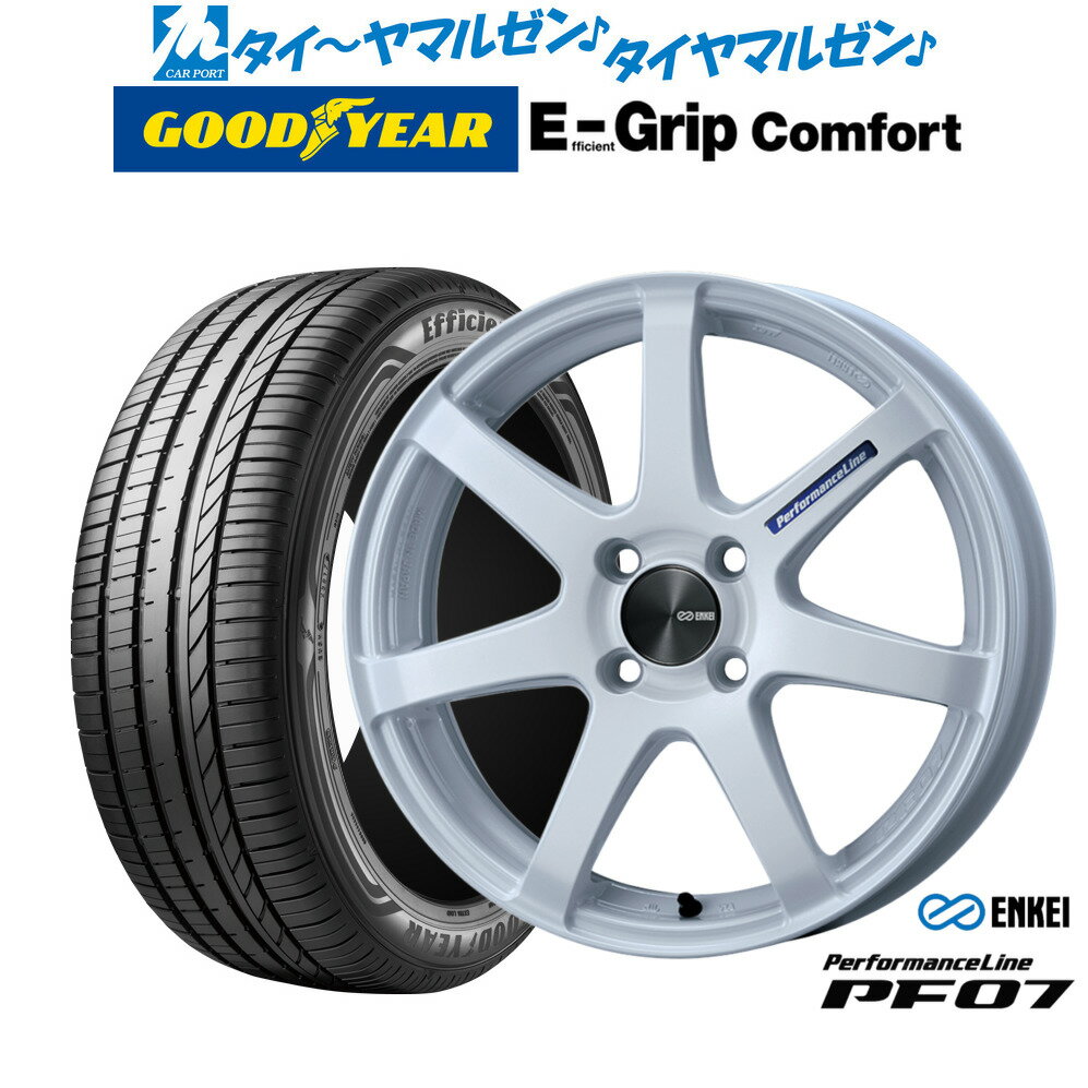[6/22〜26]割引クーポン配布新品 サマータイヤ ホイール4本セットエンケイ PF0715インチ 5.0Jグッドイヤー エフィシエント グリップ コンフォート165/50R15