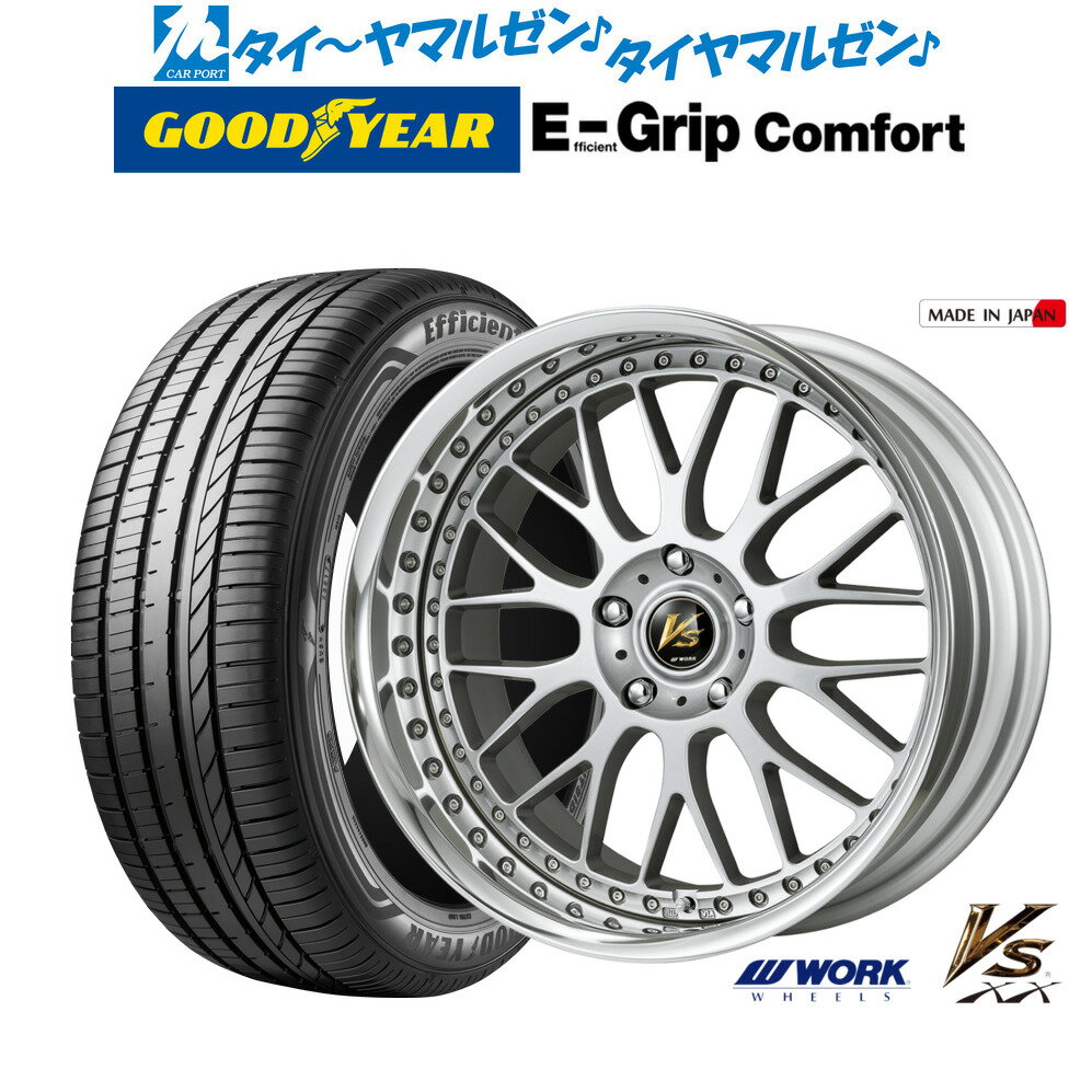 [6月20日]割引クーポン配布新品 サマータイヤ ホイール4本セットワーク VS XX19インチ 7.5Jグッドイヤー エフィシエント グリップ コンフォート215/35R19