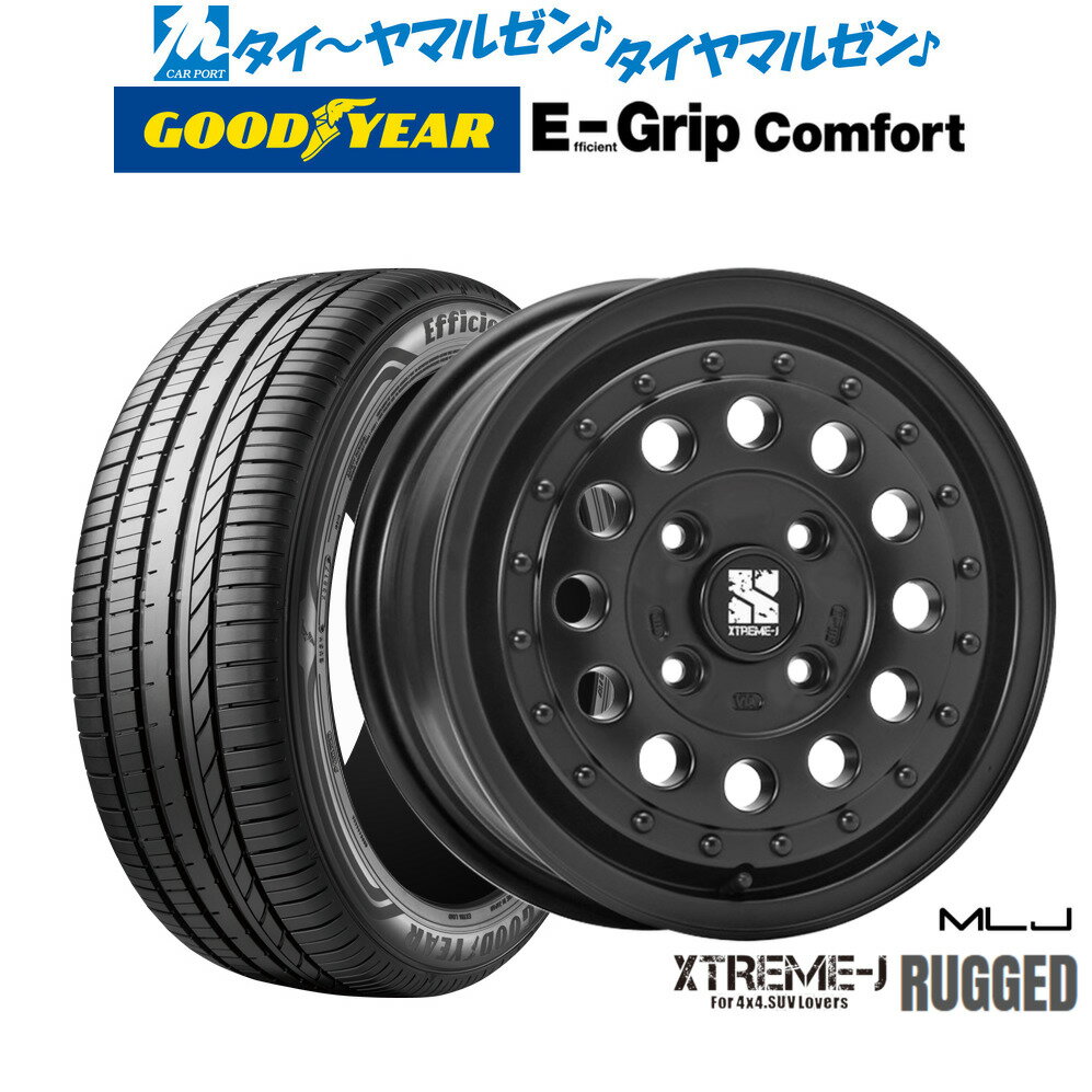 [6/18]最大100%ポイントバック！要エントリー新品 サマータイヤ ホイール4本セットMLJ エクストリーム ラギッド14インチ 5.0Jグッドイヤー エフィシエント グリップ コンフォート165/60R14