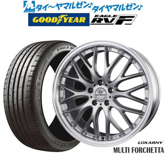 [SS期間]割引クーポン配布新品 サマータイヤ ホイール4本セットBADX ロクサーニ マルチフォルケッタ18インチ 7.5Jグッドイヤー イーグル RV-F(RVF)215/50R18