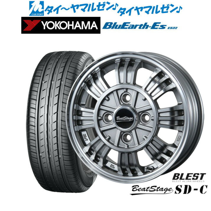 新品 サマータイヤ ホイール4本セットニューレイトン ビートステージ SD-C12インチ 3.5Jヨコハマ BluEarth-ES ブルーアースイーエス ES32145/80R12