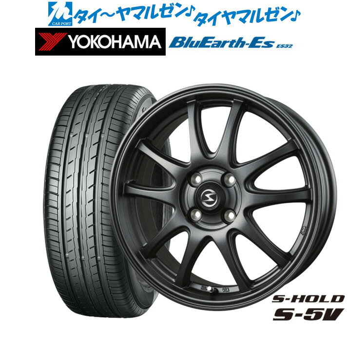 [6/22〜26]割引クーポン配布新品 サマータイヤ ホイール4本セットBADX エスホールド S-5V14インチ 4.5Jヨコハマ BluEarth-ES ブルーアースイーエス ES32155/65R14