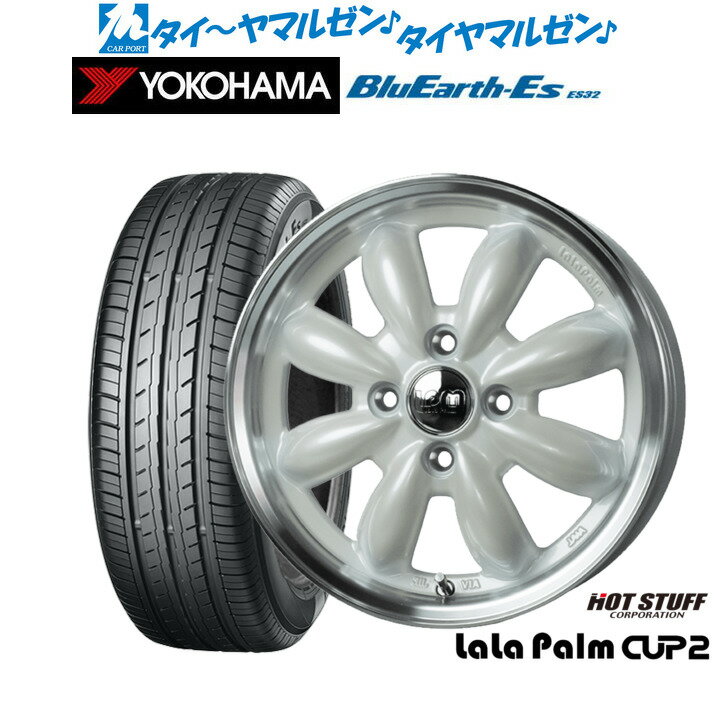 [7/1]ストアポイント5倍！新品 サマータイヤ ホイール4本セットホットスタッフ ララパーム カップ212インチ 4.0Jヨコハマ BluEarth-ES ブルーアースイーエス ES32145/70R12