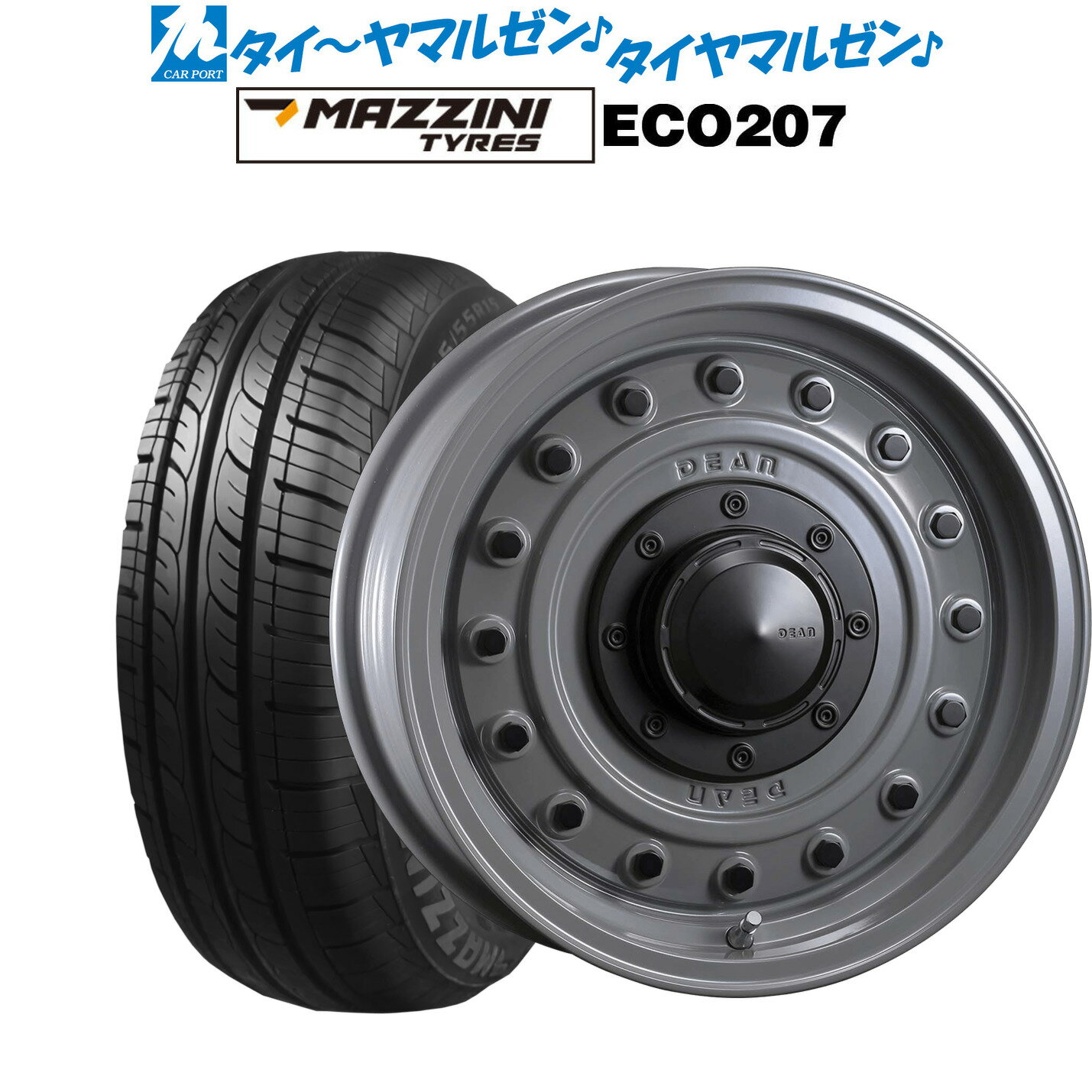 [SS期間]割引クーポン配布新品 サマータイヤ ホイール4本セットクリムソン ディーン コロラド15インチ 4.5JBest Choice MAZZINI(マジーニ) ECO 207165/55R15