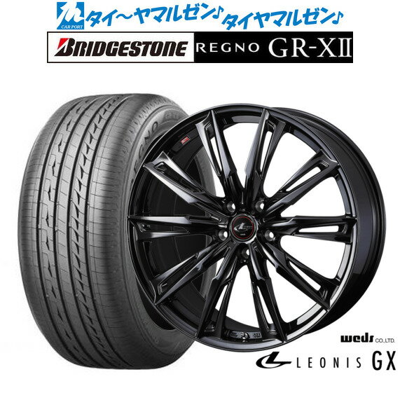 [5/20]割引クーポン配布新品 サマータイヤ ホイール4本セットウェッズ レオニス GX BLACK METAL EDITION19インチ 8.0Jブリヂストン REGNO レグノ GR-XII(GR-X2)245/40R19