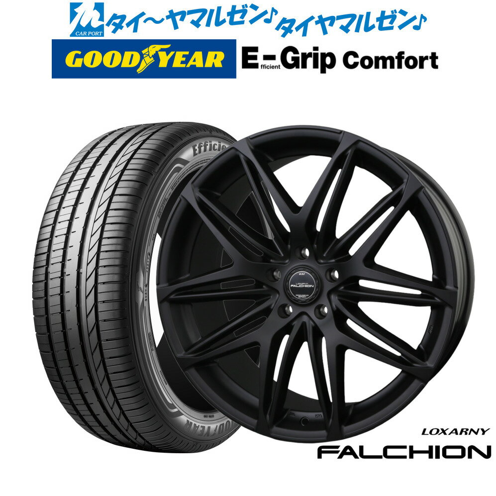 新品 サマータイヤ ホイール4本セットBADX ロクサーニ ファルシオン Black Edition18インチ 7.5Jグッドイヤー エフィシエント グリップ コンフォート215/40R18