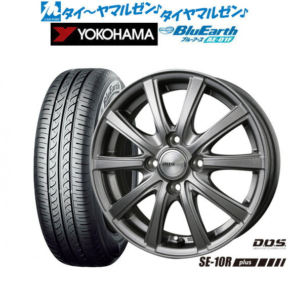 [12/1]ストアポイント5倍！新品 サマータイヤ ホイール4本セットBADX D,O,S(DOS) SE-10R plus15インチ 5.5Jヨコハマ BluEarth ブルーアース (AE-01F)195/60R15