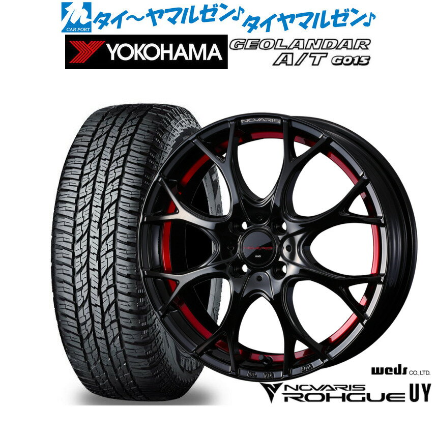 [マラソン期間]P最大42倍&クーポン配布新品 オフロードタイヤ ホイール4本セットウェッズ ノヴァリス ローグ UY15インチ 4.5Jヨコハマ GEOLANDAR ジオランダー AT(G015)165/55R15